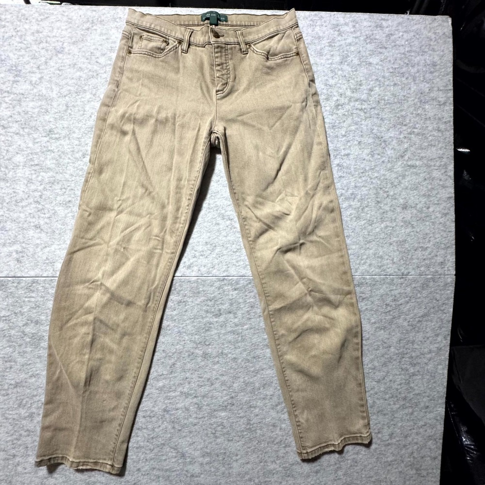 Ralph Lauren Pants Women's Size 10 cream Jeans straight leg